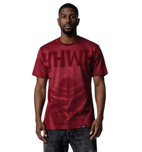 YHWH Bleached | Maroon