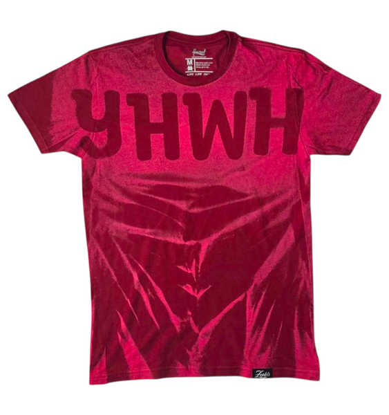 YHWH Bleached | Maroon
